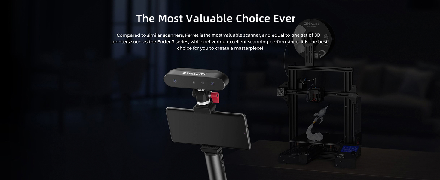 Official Creality 3D Scanner CRScan Ferret for 3D Printing Printer