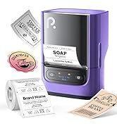 POLONO PM220S Label Maker Machine with Tape, 2 Inch Bluethooth Portable Thermal Label Printer for...