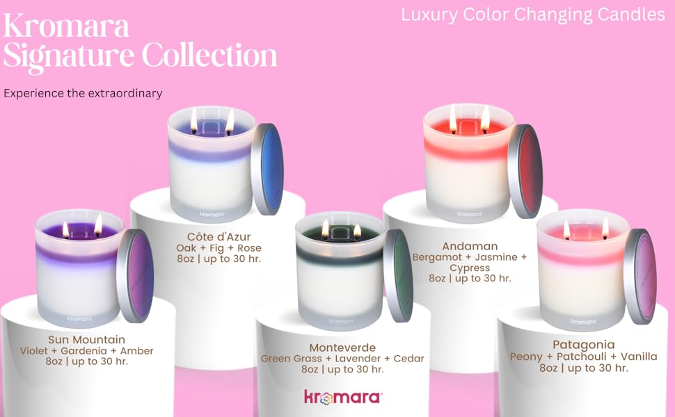 Kromara Color Changing Candles Signature Collection