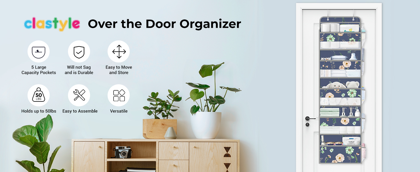 Plants over the door organizer