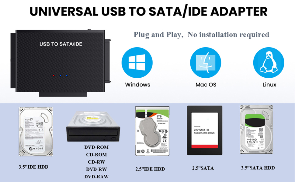 usb to ide sata adapter