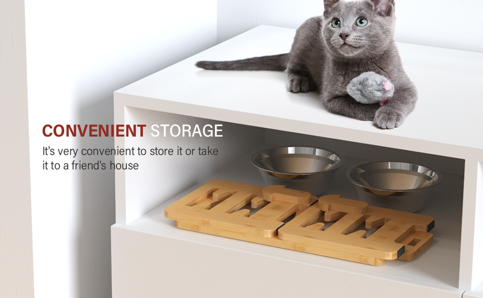 Vantic Elevated Dog BowlsAdjustable Raised Dog Bowls with Stand for