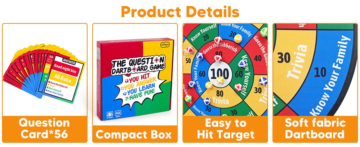 comes with 56 question cards
