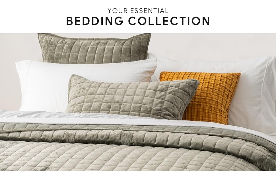 RECYCO Luxury Velvet Quilt Set King Size, Lightweight Velvet Comforter