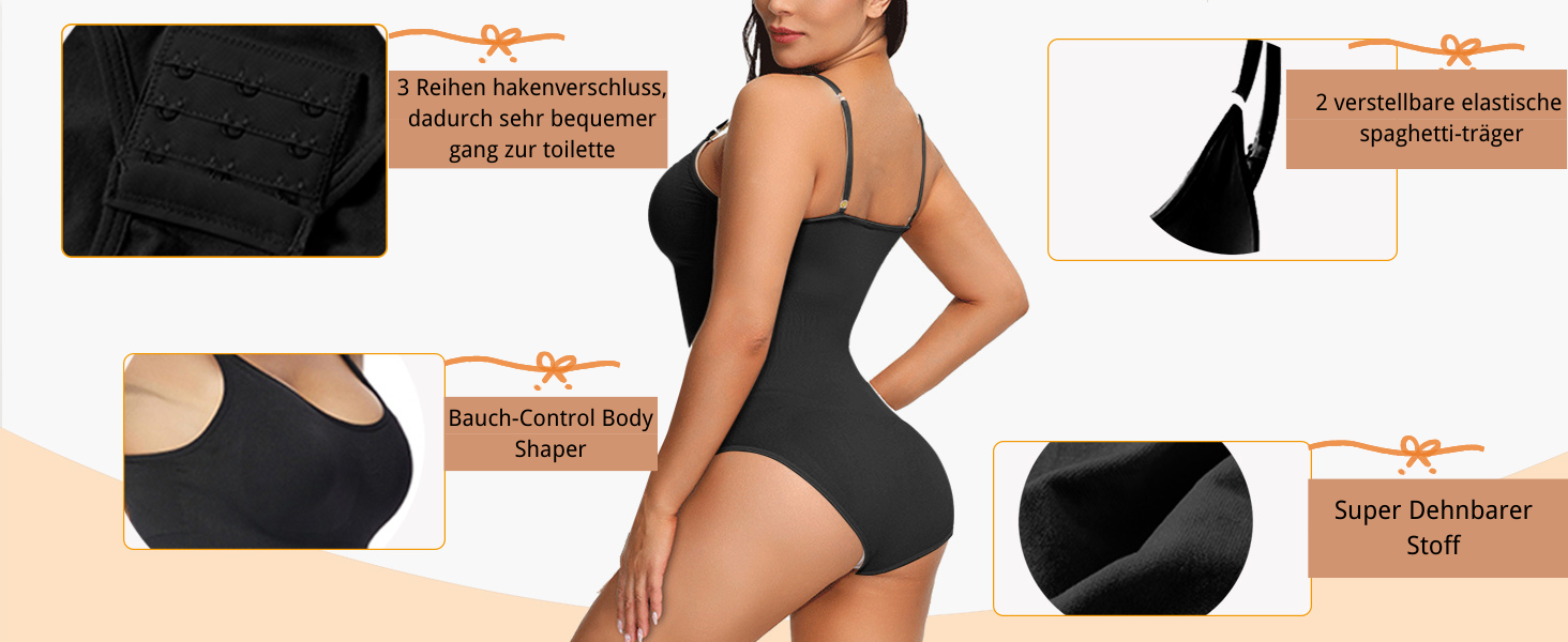 Shapewear Damen Bodysuit Body