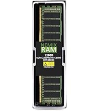 メモリー DDR4-3200 Unbuffered ECC 128GB (32GBx4) NEMIX RAM 128GB (4X32GB) DDR4 3200MHZ PC4-25600 2Rx8 1.2V