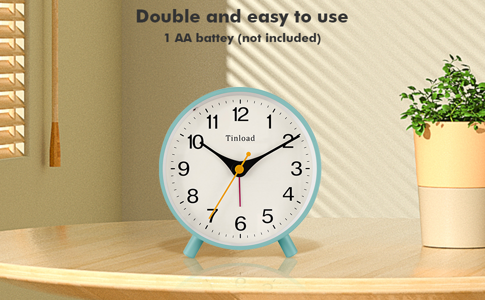 4.5" Antique Retro Analog Alarm Clock, S... 22 6