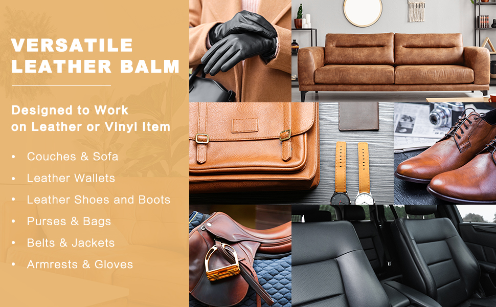 STARTSO WORLD Leather Recoloring Balm Repair Cream Kit for Restoration