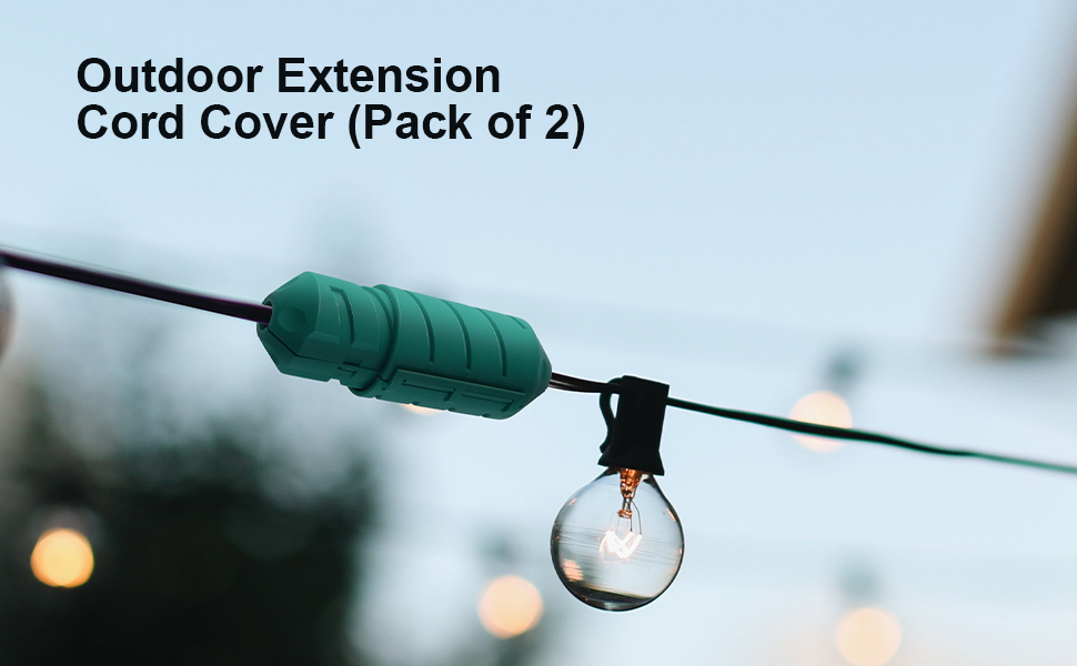 Outdoor Extension Cord Covers, Watertight Cord Lock, Waterproof