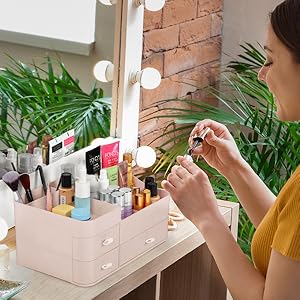 Roze Make-Up Organizer 