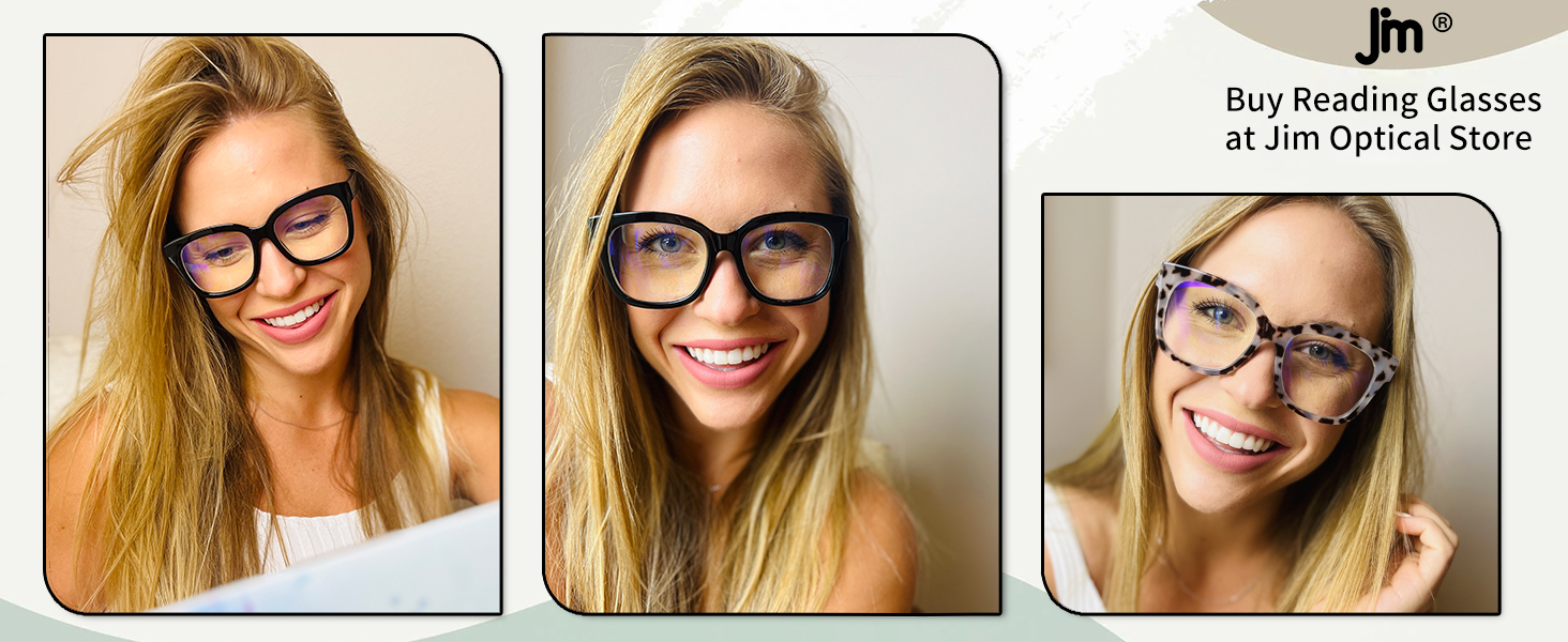 200892 blue light reading glasses spring hinge