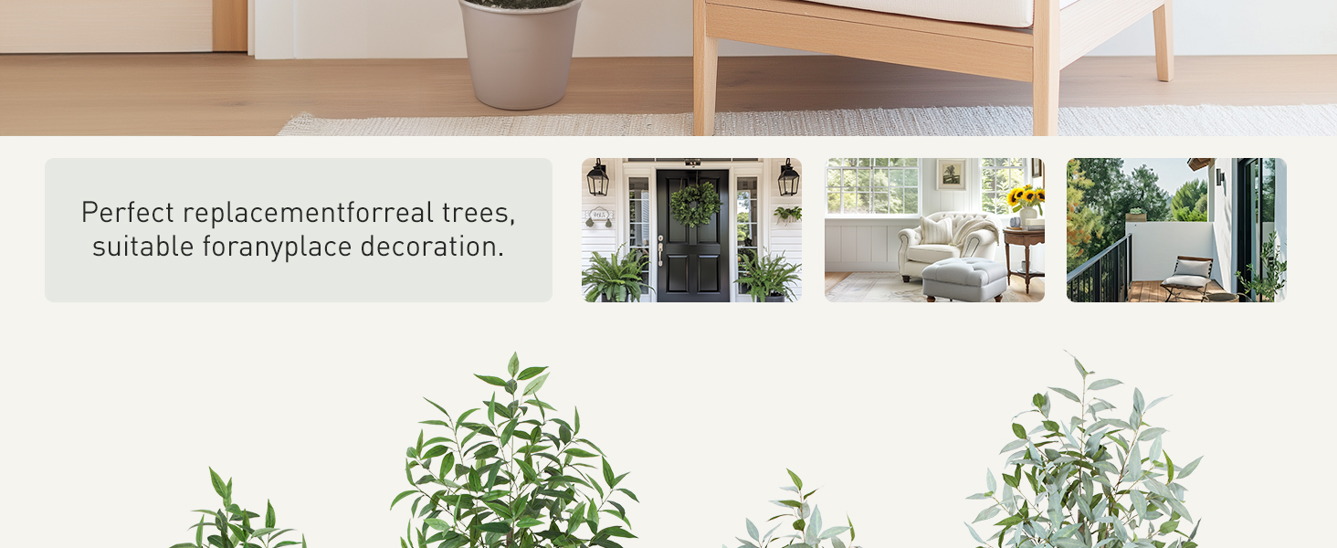 Artificial Eucalyptus Tree, 4ft Tall Fak... 5 ANP120 2