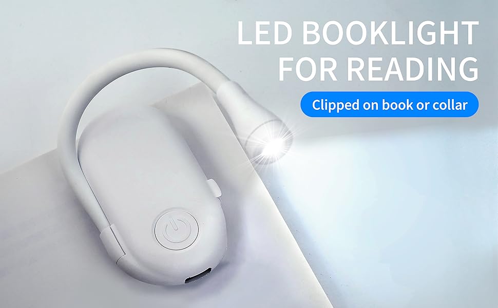 boglvr Reading Light Book Lamp for Reading in Bed, LED Book Light Clip