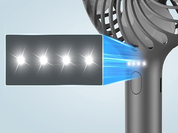 small portable fan for summer must haves, powerful handheld fan with base, personal cooling fan