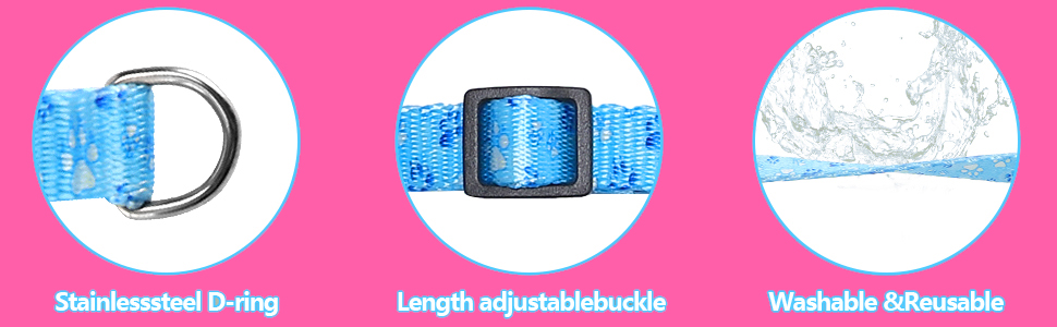 RvPaws Cat Adjustable Nylon Printed Harness Strap Collar with Leash Set Small Pet Walking for Kitten, Pink RvPaws Cat Adjustable Nylon Printed Harness Strap Collar with Leash Set Small Pet Walking for Kitten, Pink