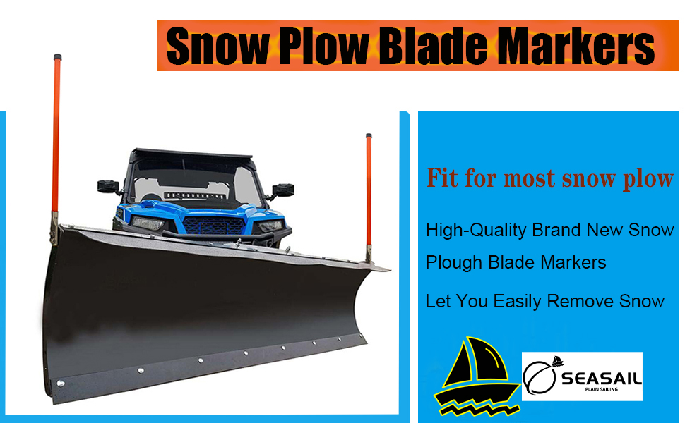 SEASAIL Bold 36'' Snow Plow Blade Marker Guide Kit High