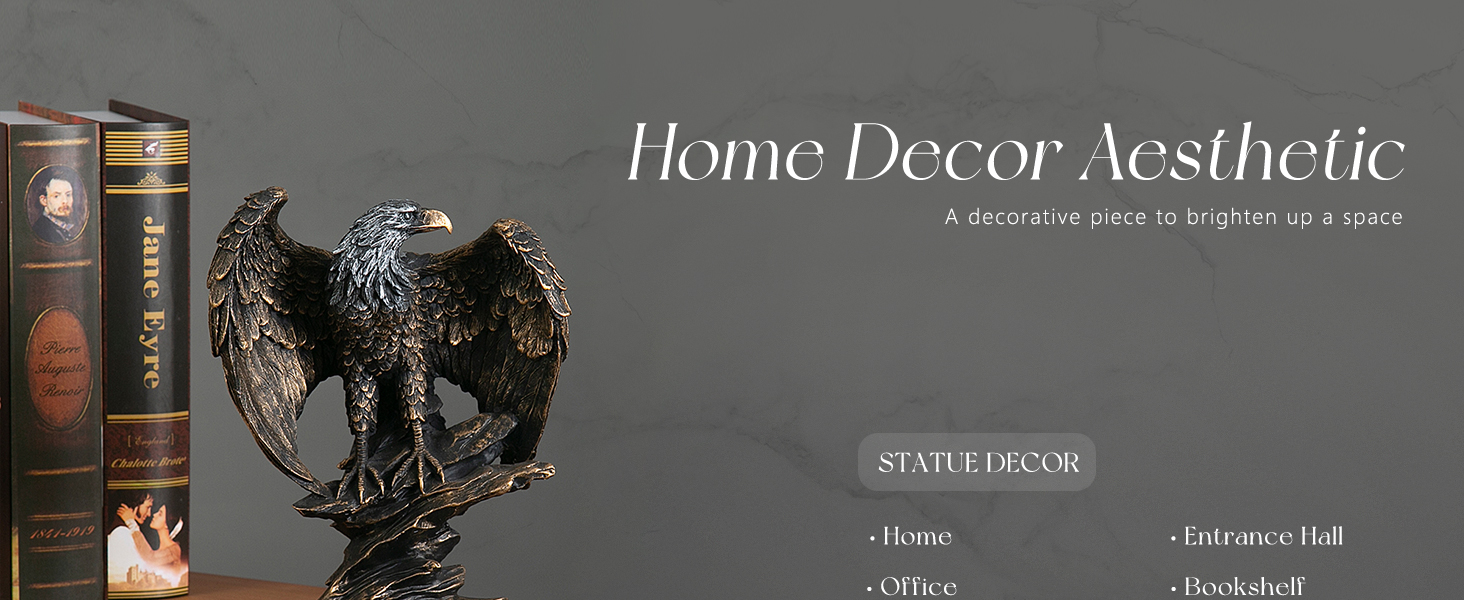 Room Decor Statue Eagle Resin Sculpture for Home Decor Desk Decoration