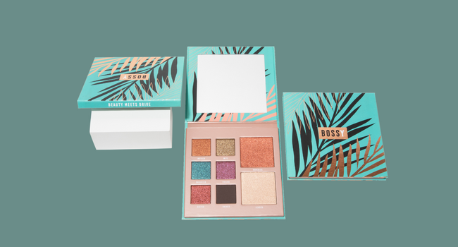 Bossy Cosmetics Beauty Meets Drive Combo Palette Eyeshadows Blush Highlighter