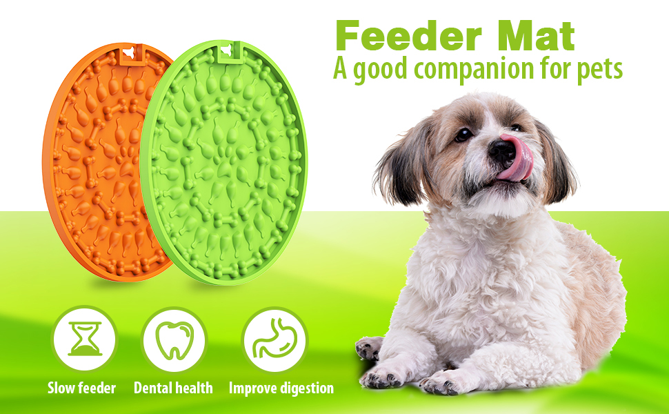 KILIN Lick Mat for Dogs,Dog Lick Mat with 37 Suction Cups,Boredom