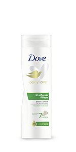 Dove Body Love Body Lotion Straffende Pflege mit Ceramide Aufbau Serum sorgt für glattere Haut