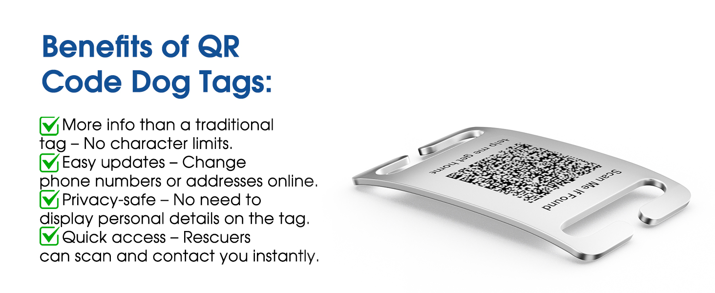 TechMark Custom Dog Cat Slide-on Pet Tags Laser Engraved Stainless Steel