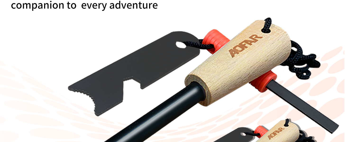 AOFAR Fire Starter, AF382 Ferrocerium (Ferro) Rods, Fire