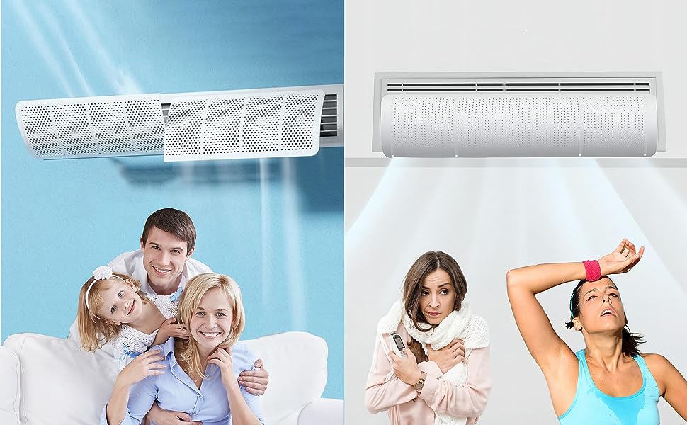 Adjustable Freestanding Air Vent Deflector for Central Air Conditioning