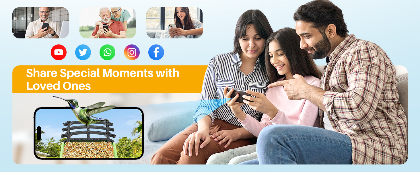 bird feeder with camera