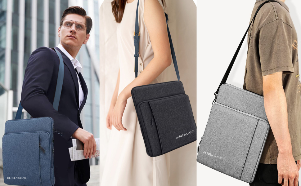 Laptop Tablet Sleeve with Shoulder Belt