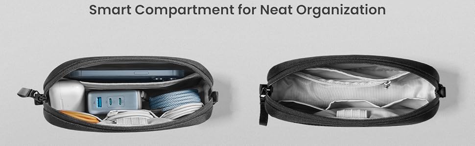 Electronics Organizer Travel Case, Water Resistant Travel Bag Cable