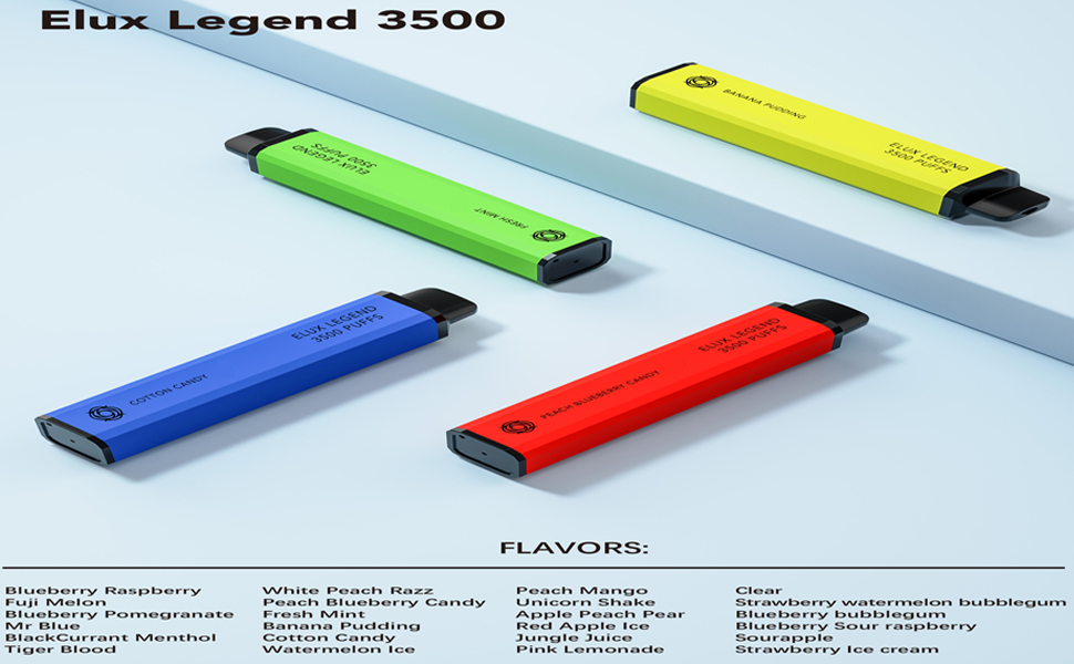 Elux Legend 3500 Puffs Disposable Vape Pens Bar Disposable E Cigarette