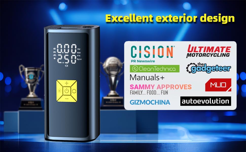 Car Tires Portable Air Compressor, Cordless Tire Inflator