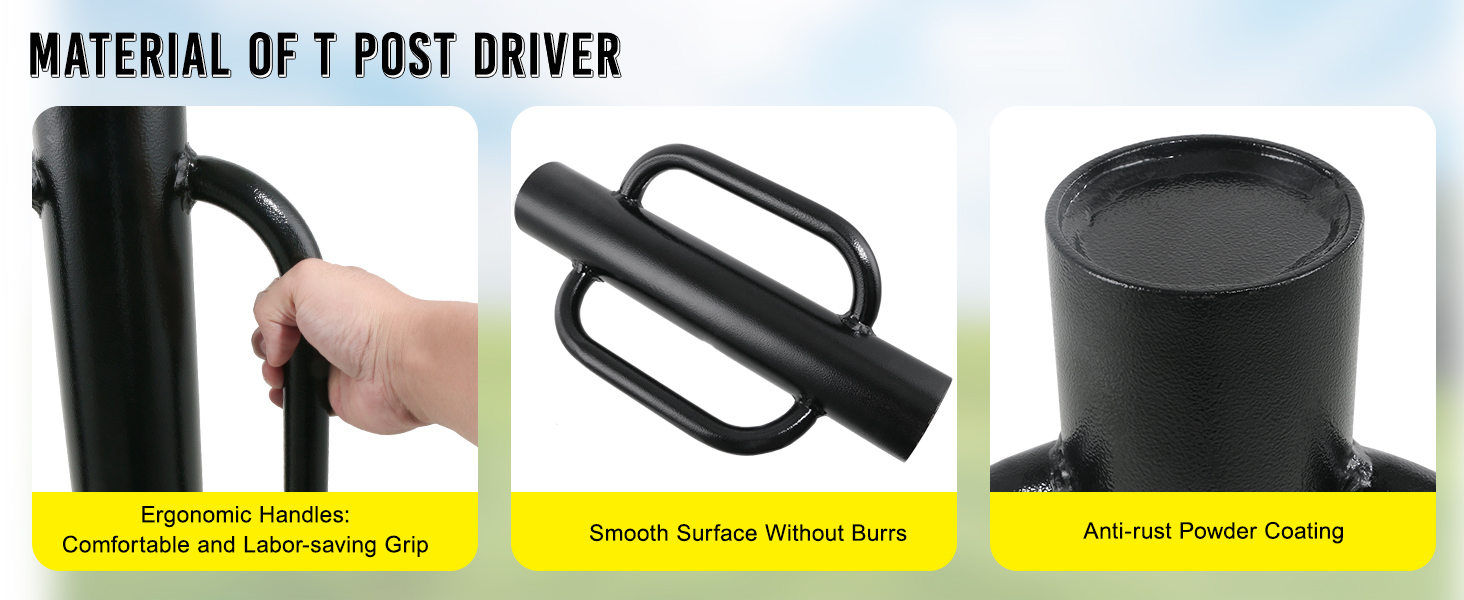 Material of t post driver