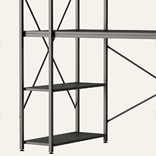 DESK WITH SHELVES 47 INCH CORER SMALL SPACE GAMING DESK