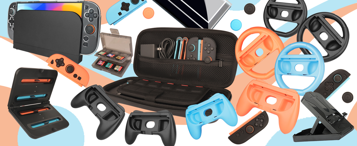 arisll accessories for switch 2 includes 25 pieces.jpg