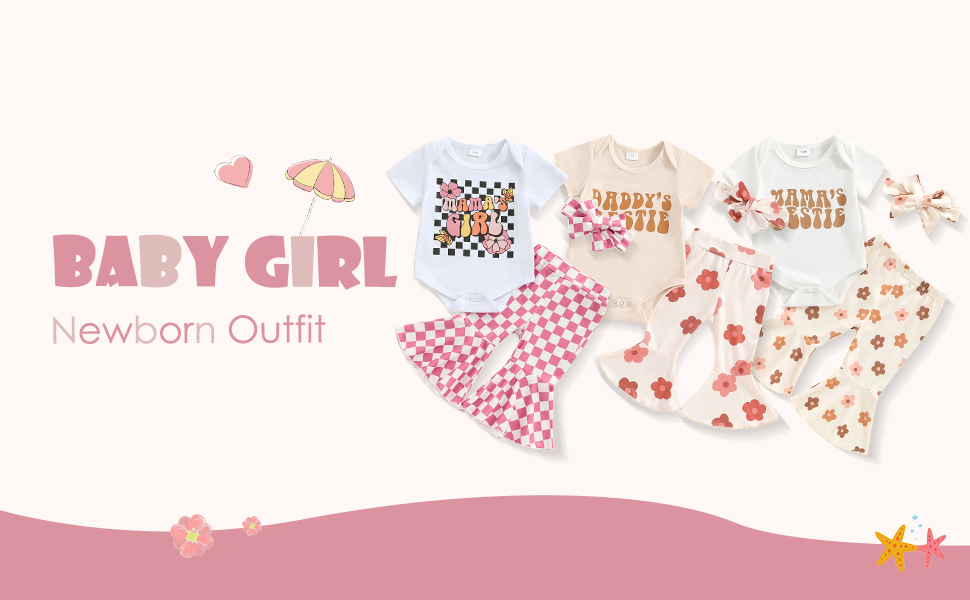 Summer clothes for newborn baby girls, ''you are my sunshine''''mamas bestie''''mamas girl''