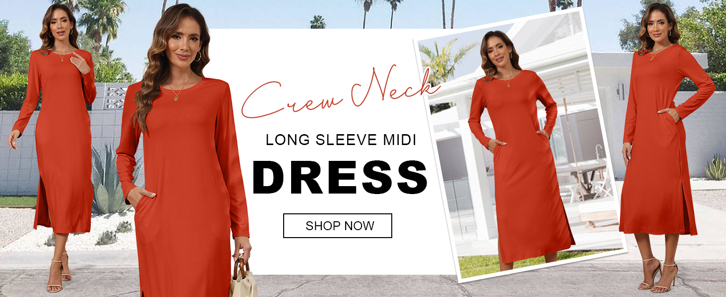 midi modest dresses