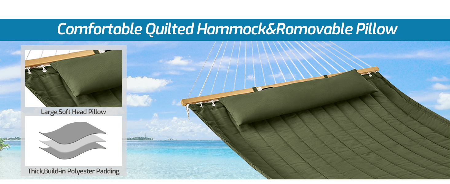 CHULIM Extra Large Quilted Hammock-6