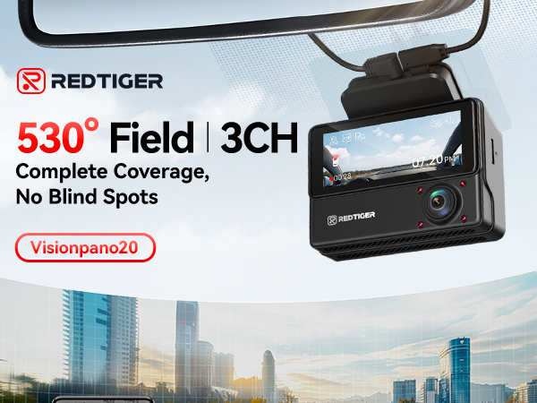 VeroCity 三PLUS 2ch+3ch Zenfox T3 3CH 3-Channel Dash Cam For