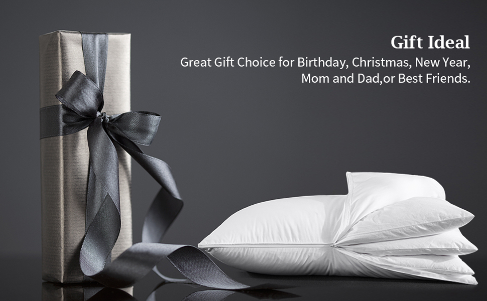 Three Geese Adjustable Layer Goose Feather Pillow,Assembled