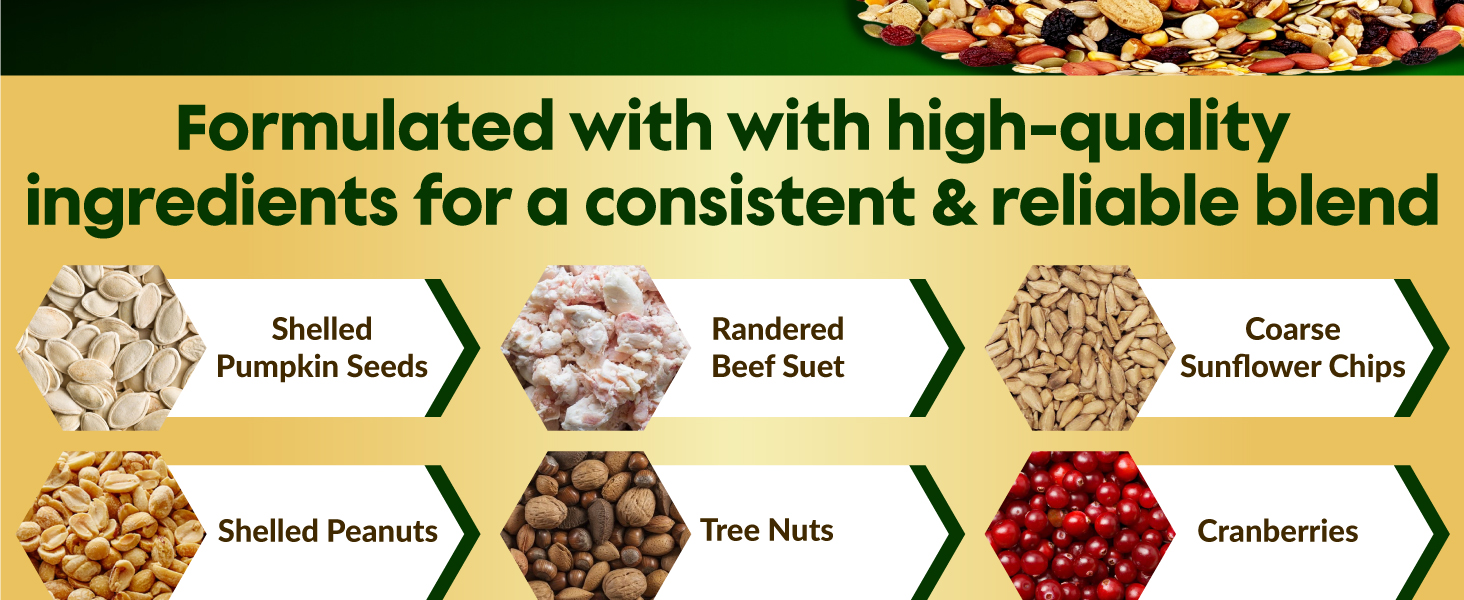 Premium ingredients Woodpecker bird seed cylinder