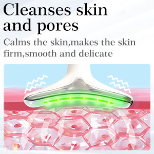 Gesichtsmassagegerät Gegen Falten Schönheit Gerät mit 3 Modi 45? V Face Beauty Meter Gesichtsgerät