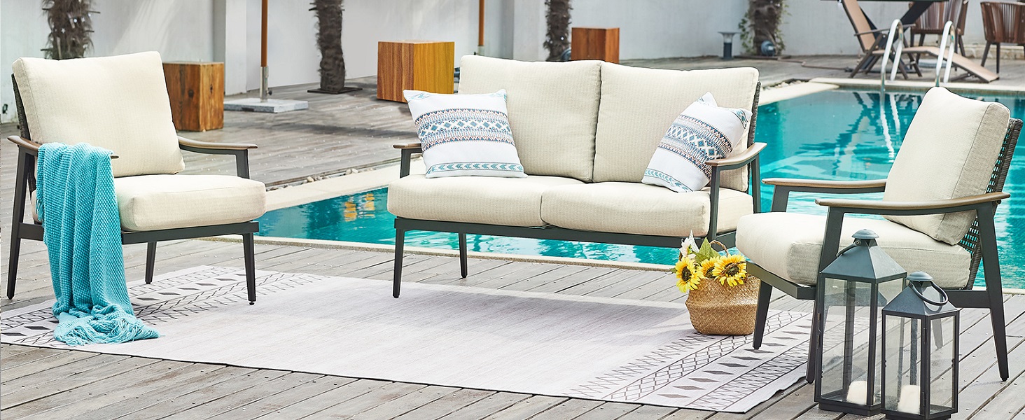 NATURAL EXPRESSIONS Patio Furniture Set,Outdoor Furniture