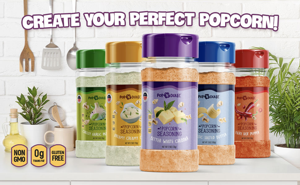 Popcorn Seasoning Dreamy Creamy Chives Gourmet Popcorn