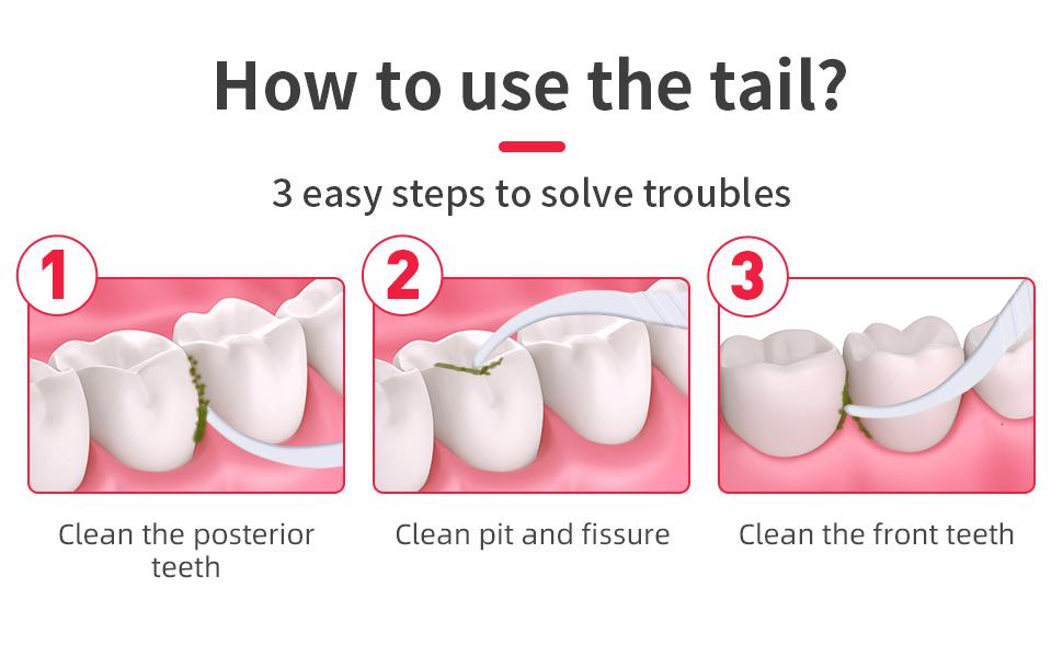 toothpick dental floss for teeth cleaner