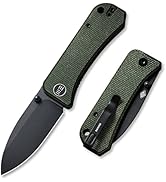 WeKnife Banter Pocket Knife for EDC, Ben Petersen Folding Knife with 2.9”S35VN Blade Green Micart...
