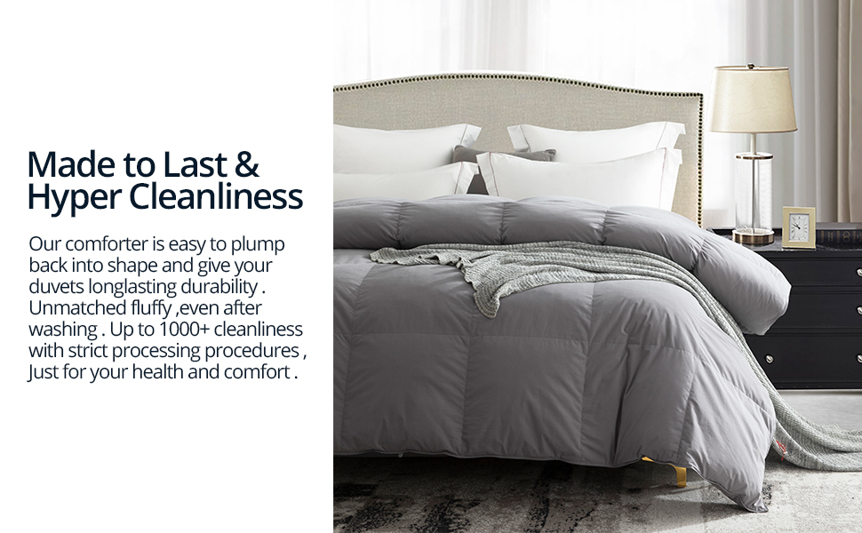 Globon Goose Down Comforter King Size All Season Duvet