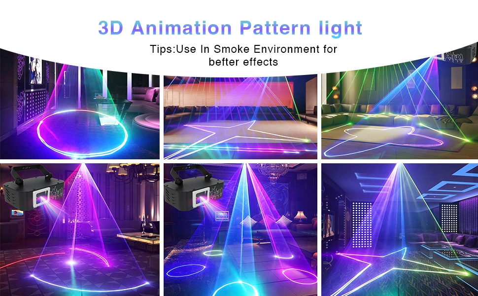 PAIFIEVD 3D RGBビームプロジェクターライト2台 PAIFIEVD 3D RGBビームプロジェクターライト2台 Amazon.co.jp