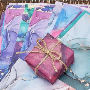 Scrapbooking Accessories Marble Pattern Bronzing Scrapbooking Cardstock Paper Pads Scrapbooking Supplies for Decorative Card 24 Sheets 6" x 6" (Marble) 27 Exquisite Gift