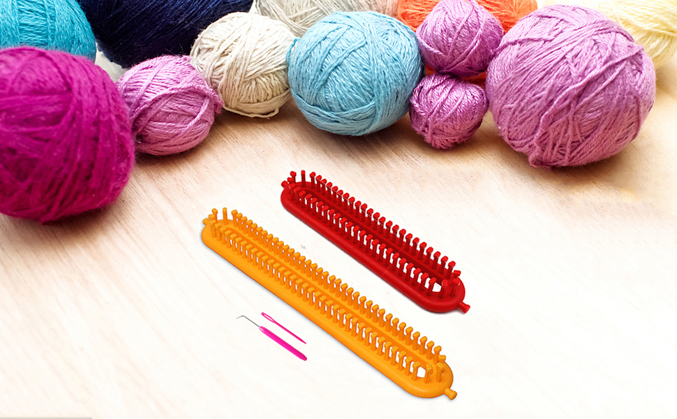 Rectangle Knitting Looms Plastic Weaving Looms with a